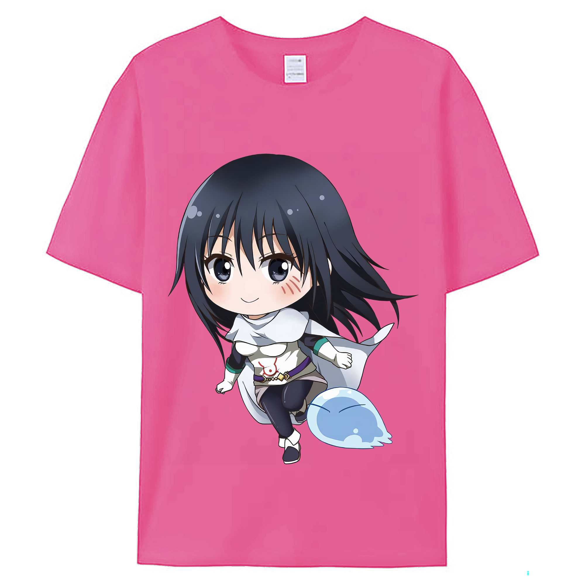 （画像用） 転スラ Regarding Reincarnated to Slime レディースカジュアルプリントTシャツ（綿100％）